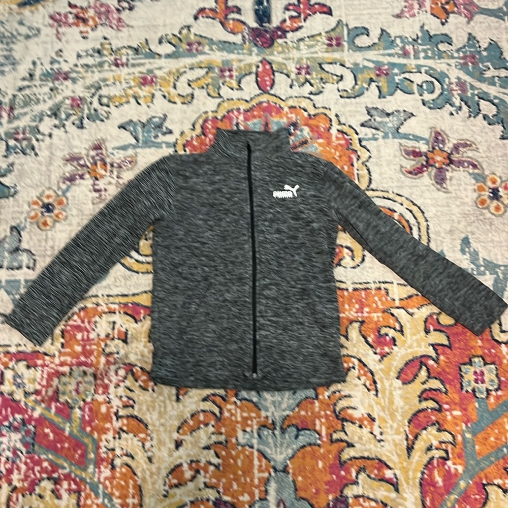 Kids Puma Zip Up Sweatshirt